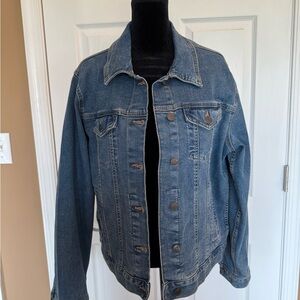 Time and Tru Blue Lightweight Shirt Jacket